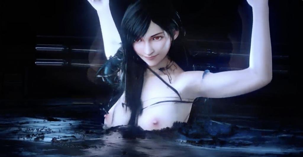 3D蒂法嫩穴遭3只水下怪物轮番入侵 蜜穴抽插汁液飞溅高潮连连